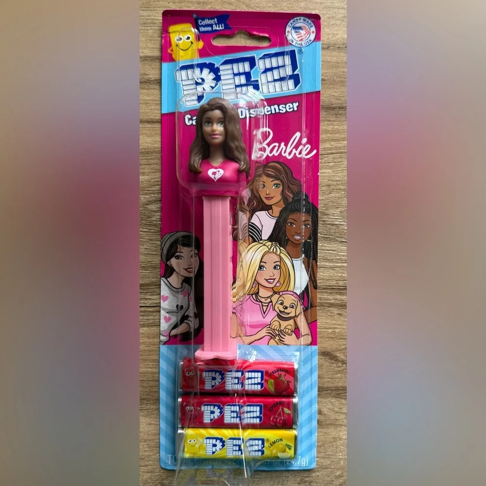Barbie PEZ Dispenser with Pink Heart Design African American NWT